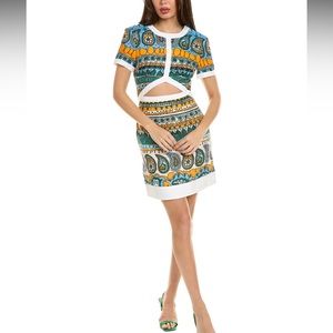 STAUD Perla Linen Mini Dress